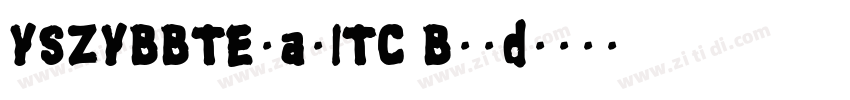 YSZYBBTErasITC Bold字体转换